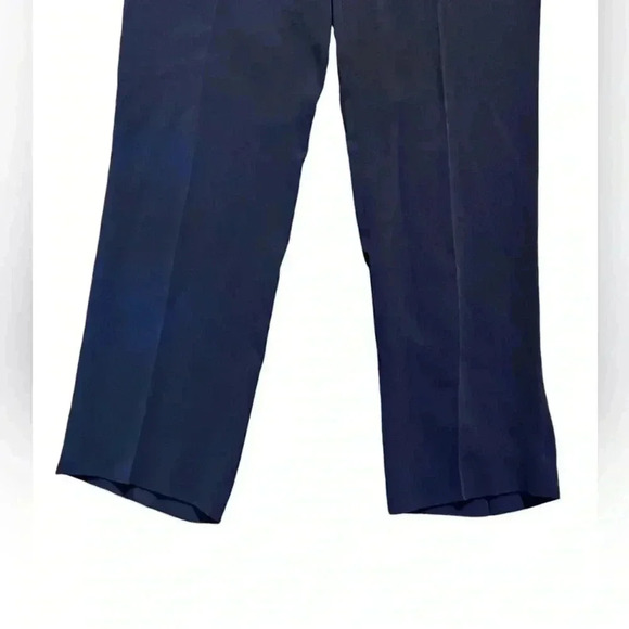 MaxMara Classic Navy Women's Wide Pants - Picture 3 of 5